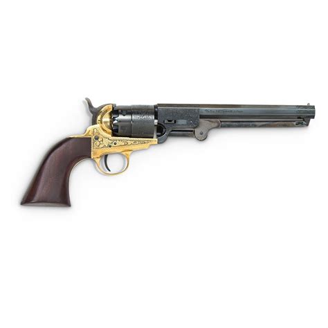 traditions  navy engraved  caliber black powder revolver  pistols revolvers