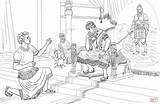 Interprets Nebuchadnezzar Colorir Nabucodonosor Interpreta Sonho sketch template