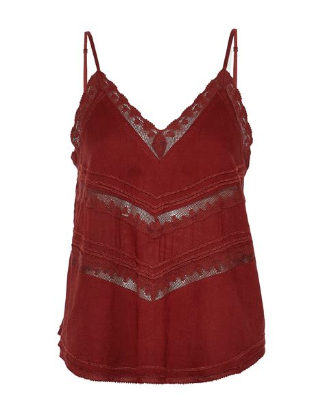 iro lace top  maroon red lyst