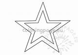 Star Large Shape Template Printable Coloring Pdf sketch template