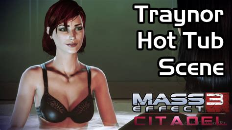 Mass Effect 3 Citadel Dlc Traynor Hot Tub Scene
