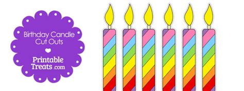 printable birthday candle cut outs