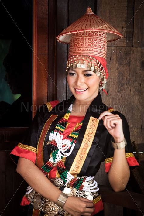 woman of the dayaks in sarawak borneo exclusively ethnic