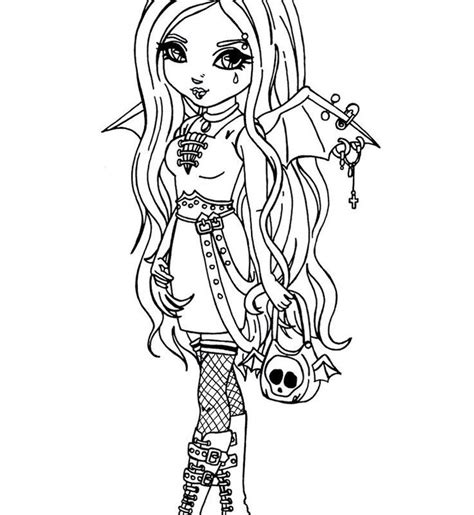 coloring pages gothic fairies  getdrawings