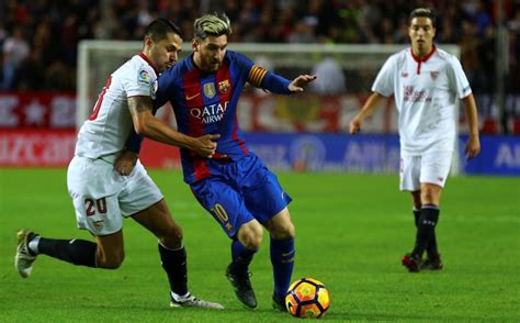 messi aparece  ganar al sevilla deportes futbol cadena ser