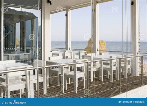 tables  chairs  stylish restaurant stock photo image  europe