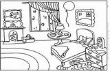 Chambre Goodnight Buildings Colouring Pajama Fantaisie Girls Coloriages Drawing Bâtiments Margaret Wise Brown sketch template