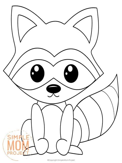 printable woodland animal coloring pages simple mom project