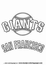Coloring Pages Giants Francisco San Logo Baseball Mlb Kings Sacramento Maatjes Sports sketch template