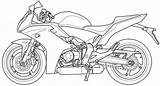 Cbr Motorcycle Blueprints Automotorpad sketch template