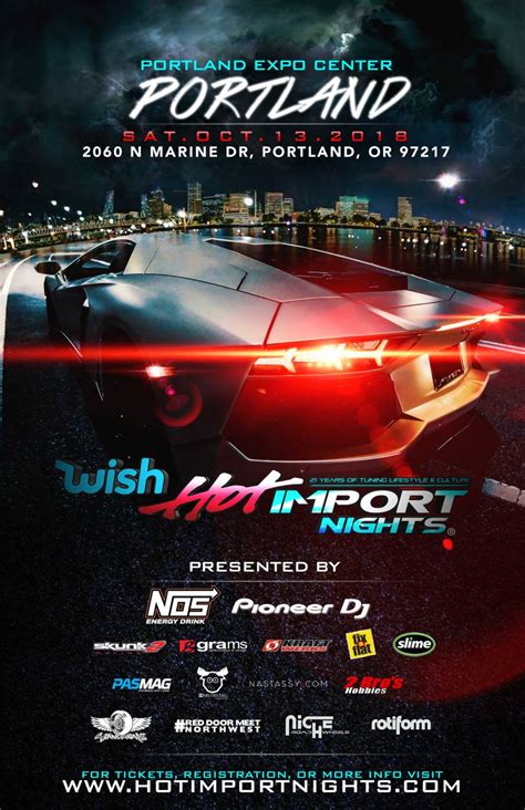 hot import nights cars models music and lifestyle events