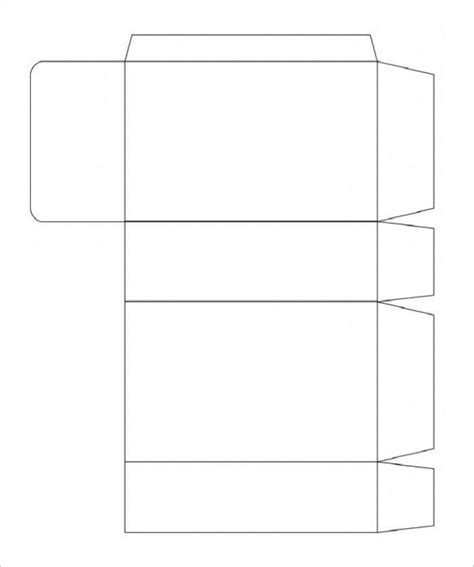 rectangular box template printable