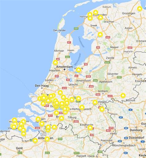 kaart van belgie en nederland duitsland kaart