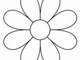 Flower Petal Template Coloring Pages Clip sketch template