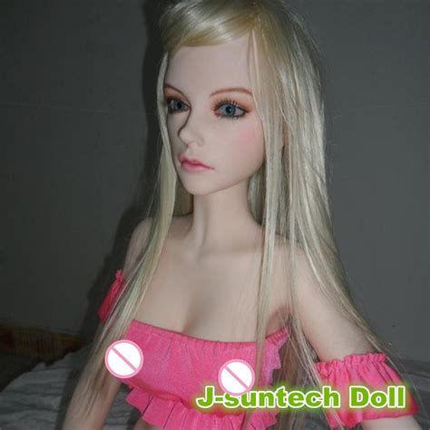 Blonde Hair 132cm Sex Doll With Blue Eyes Mini Slim