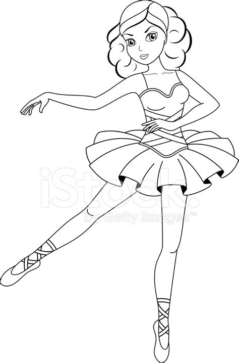 ballerina coloring page stock photo royalty  freeimages