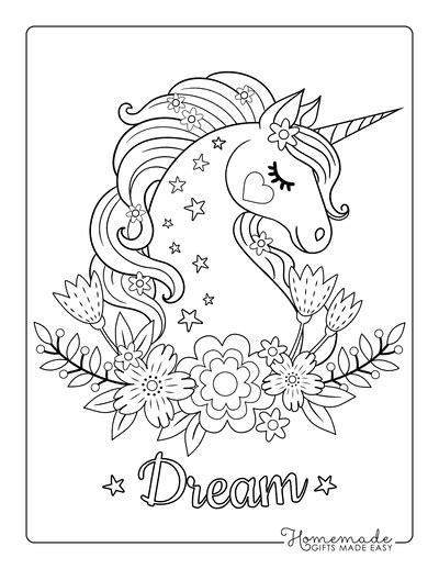 unicorn  crown coloring page
