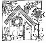 Coloring Pages House Doodles Color Doodle Books Mandala Colouring Choose Board Drawings sketch template