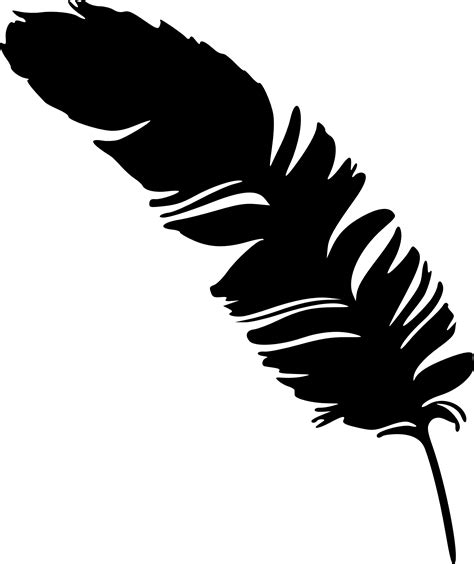 simple feather silhouettes png transparent onlygfxcom