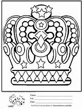 Crown Coloring Pages King Printable Chess Queen Crowns Pieces Royal Print David Princess Sheets Color Tiara Kids Silhouette Corona Getdrawings sketch template