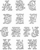 Lettera Miniata Lettere Da Alfabeto Colorare Mano Di Con Tatuaggio Stili Calligrafia Ricamate Specchi Libri Iniziali Mosaico Pagine Scrittura Grafici sketch template