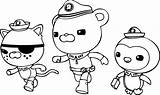 Octonauts Coloring Pages Kids Printable Learning Educative Worksheets Via sketch template
