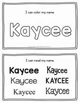 Kaycee Handwriting sketch template