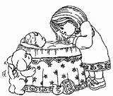 Baby Coloring Pages Babies Girls Gif Print Sleep Kids Bebe Colouring sketch template
