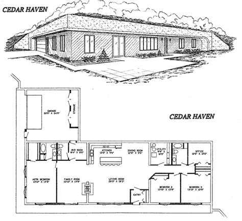 earth sheltered technology  cedar haven home design earth sheltered homes earth