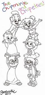 Jeanette Chipettes sketch template