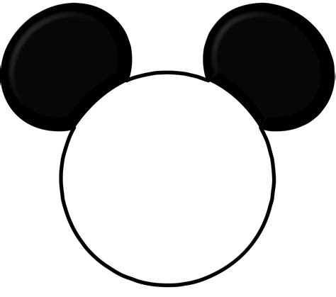 mickey mouse ears printable template  cut   pause