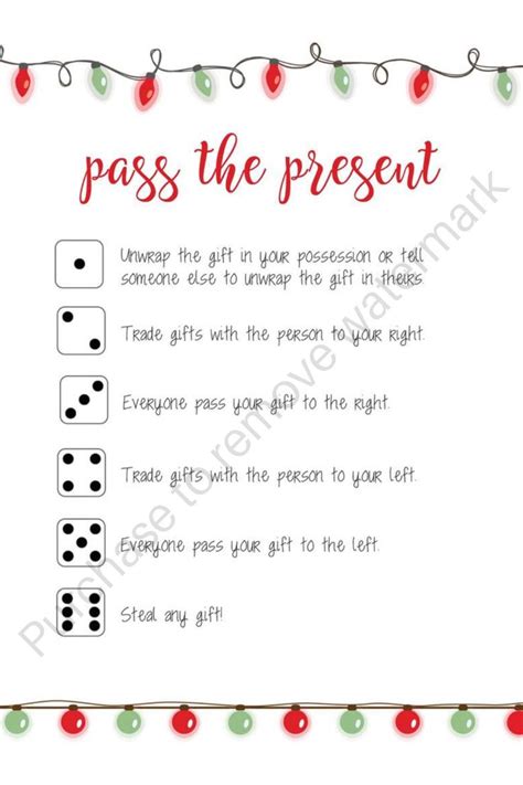 pass  present gift etsy   christmas games  play