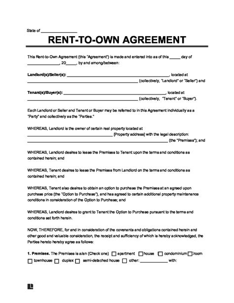 hire purchase agreement template