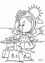 Bear Coloring Tessie Noddy Pages Castle Sand Builds Book Info Supercoloring Coloriage sketch template