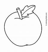 Coloring Pages Kids Apple Drawing Simple Fruit Basic Printable Fruits Easy Color Print Sheets Children Drawings Bird Paintingvalley Books Year sketch template