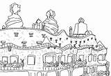 Gaudi Barcelone Coloriage Pages Pedrera Coloriages Monumentos Pintar Castelli Mila Disegno Hellokids Impressionnant Colorier Stampa sketch template