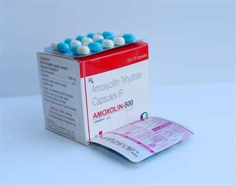 Amoxycillin Trihydrate Capsules Ip Amoxolin 500 At Rs 67 Box Sai