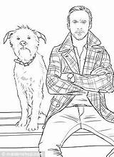 Gosling Ryan Book Choose Board Coloring sketch template