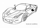 Ferrari Coloring Laferrari Cars Color F150 sketch template