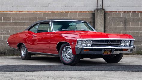 classic perfection red  chevrolet impala wallpaper
