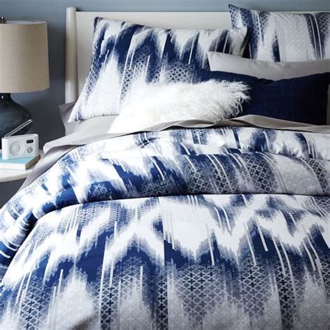 blue ikat bedding bed design