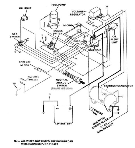 yamaha golf cart starter generator wiring diagram wiring diagram