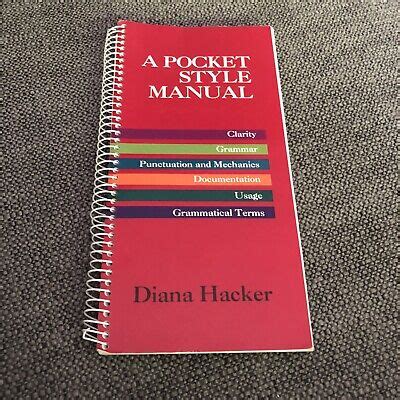 pocket style manual  diana hacker ebay