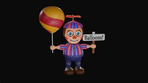 fnaf  balloon boy model turbosquid