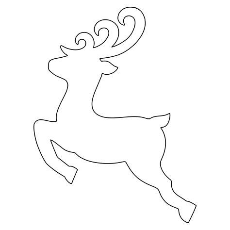 reindeer template printable hantumanu
