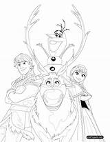 Frozen Coloring Pages Elsa Fever Printable Animation Movies Getdrawings Anna sketch template