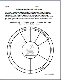 printable liturgical calendar coloring pages