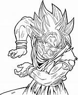 Coloring Goku Pages Dragon Ball Saiyan Super Comments sketch template