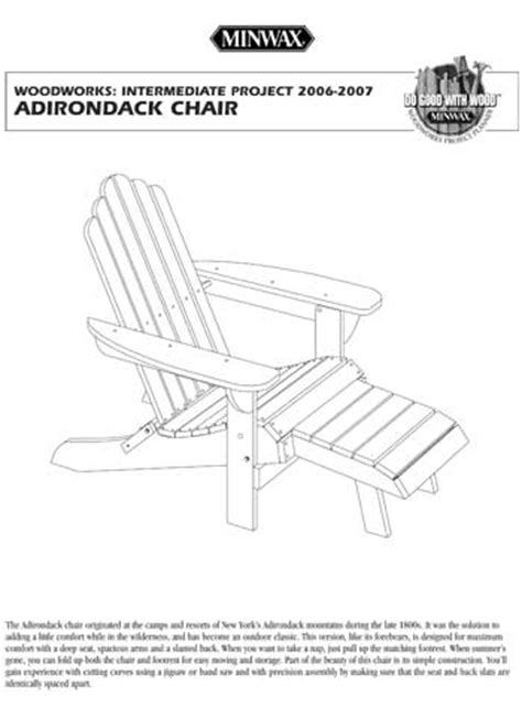 wood work adirondack chair plans templates   plans