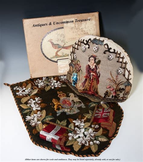 antique  unused victorian beadwork tea cozy cosy  original box label ebay